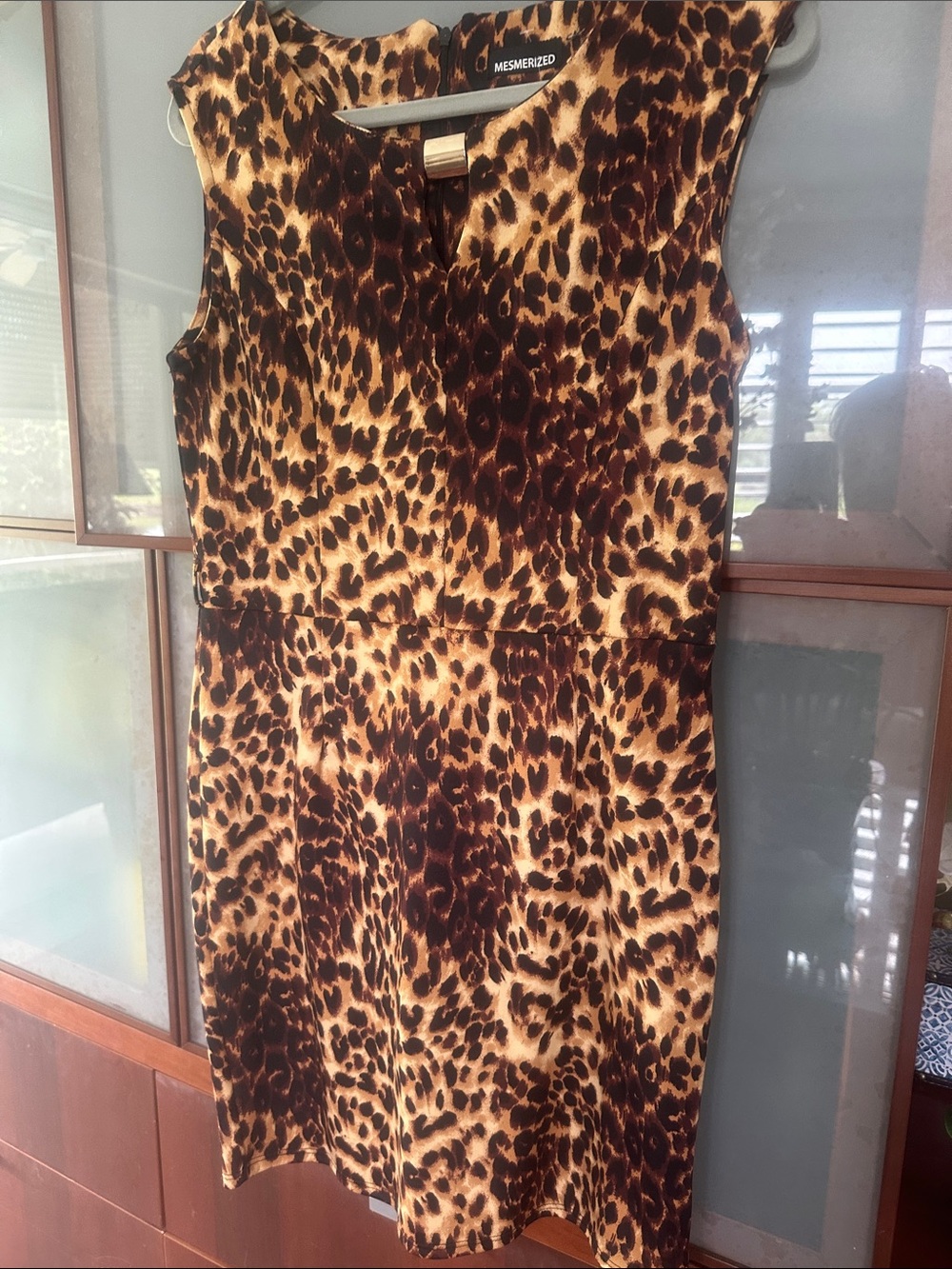 Mesmerized Brown Leopard Print Mini Dress